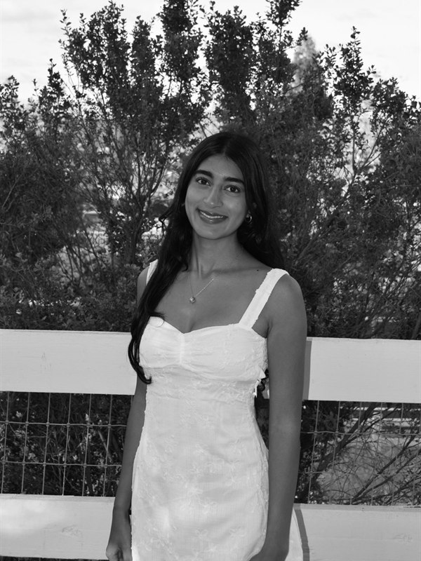 Aashvi portrait in white dress